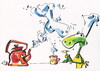 Cartoon: Joyful coffee (small) by Kestutis tagged joyful,coffee,turtle,pirate,kestutis,lithuania,adventure
