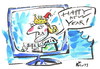 Cartoon: KING GREETING (small) by Kestutis tagged king,tv,greeting,speech,happy,new,year
