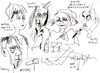 Cartoon: Lithuanian painters discussion (small) by Kestutis tagged painter discussion art kunst sketch kestutis lithuania