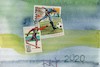 Cartoon: Mail art. Sport (small) by Kestutis tagged postcard mail art kunst sport kestutis lithuania