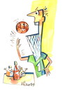 Cartoon: Pizza and Basketball (small) by Kestutis tagged pizzapitch ball sports fun championships basketball pizza kestutis lithuania