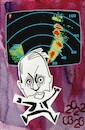 Cartoon: Putins neurological disorder (small) by Kestutis tagged war,russia,russland,ukraine,putin,dada,postcard,kestutis,lithuania