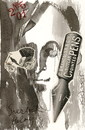 Cartoon: Sherlock Holmes (small) by Kestutis tagged postcard,kestutis,lithuania,holmes,london,doyle,detective