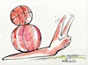 Cartoon: Slowly but surely (small) by Kestutis tagged eurobasket basketball snail kestutis lithuania