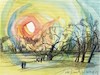 Cartoon: This spring is weird (small) by Kestutis tagged sketch watercolor spring kestutis lithuania