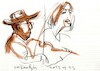Cartoon: Two sketches in concert (small) by Kestutis tagged sketch,concert,music,guitar,kestutis,lithuania