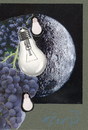 Cartoon: Unseen side of the moon (small) by Kestutis tagged moon,aeronautics,postcard,space,kestutis,lithuania,collage