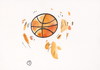 Cartoon: VICTORY (small) by Kestutis tagged victory,basketball,kestutis,lithuania,sport,bal,eurobasket,euro,final