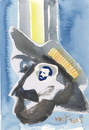 Cartoon: Vincent (small) by Kestutis tagged vincent vangogh art kunst kestutis lithuania dada postcard