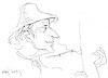 Cartoon: Violinist Andrius Pleskunas (small) by Kestutis tagged violinist,music,concert,kestutis,lithuania,sketch