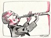 Cartoon: Vytautas Labutis (small) by Kestutis tagged jazz,musician,kestutis,lithuania