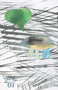 Cartoon: Watercolor sheep and its opinion (small) by Kestutis tagged dada,postcard,liner,art,kunst,kestutis,lithuania,watercolor,sheep,opinion