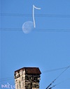 Cartoon: White note (small) by Kestutis tagged observagraphics,white,note,music,kestutis,lithuania,moon