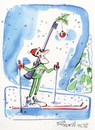 Cartoon: Winter Olympic. Biathlon (small) by Kestutis tagged biathlon winter sports olympic sochi 2014 fir kestutis lithuania snow