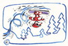 Cartoon: Winter Olympic. Snowboarding (small) by Kestutis tagged snowboarding,winter,olympic,sports,fir,snow,sochi,2014,kestutis,lithuania