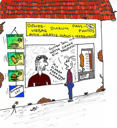 Cartoon: Scharf (medium) by al_sub tagged döner,scharf,passfoto