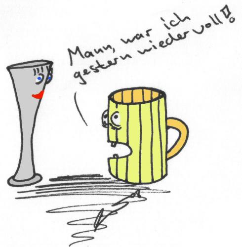 Cartoon: Voll (medium) by al_sub tagged voll,glas,alkohol,hang,over