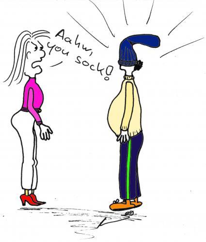 Cartoon: You sock! (medium) by al_sub tagged sock,suck