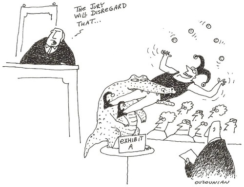 Cartoon: courts and stuff (medium) by ouzounian tagged courts,witnesses,lawyers,judges