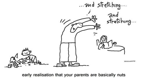 Cartoon: parents and stuff (medium) by ouzounian tagged parents,kids