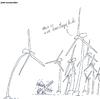 Cartoon: windmills and stuff (small) by ouzounian tagged windmills,energy,environment