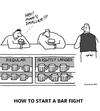 Cartoon: pubs and stuff (small) by ouzounian tagged pubs,bars,beer,fights