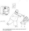 Cartoon: sleep drinking (small) by ouzounian tagged sleepeating,diets,husband,wife,men,women,marriage