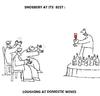 Cartoon: snobbery and stuff (small) by ouzounian tagged snobbery,snobs,wine