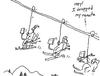 Cartoon: tv watching and stuff (small) by ouzounian tagged skiing,tv,nature