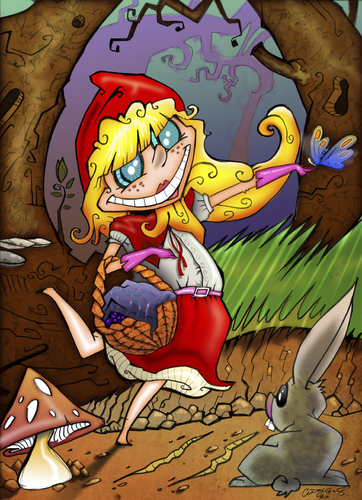 Cartoon: Hyper Little Red Hood (medium) by StajevskiArt tagged hyper,little,red,hood