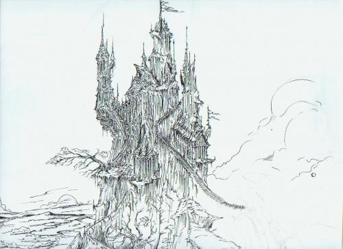Cartoon: castle (medium) by James tagged illustration,fantasy,castle,schloss,art,world,love
