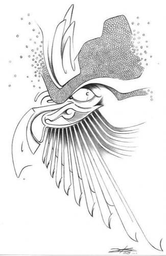Cartoon: some kinda bird (medium) by James tagged illustration