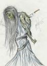 Cartoon: Zombie Bride (small) by James tagged zombie,character,design