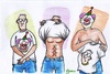 Cartoon: clown transformation (small) by Bakti Setyanta tagged clown,human,transformation,gag