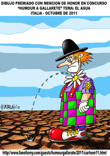 Cartoon: PAYASO (medium) by HCATALAN tagged agua,payaso,sequia