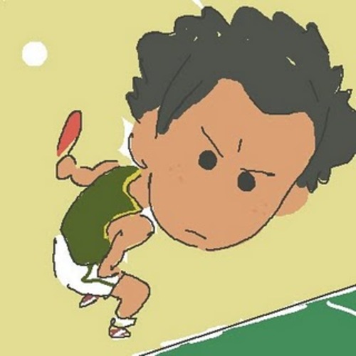 Cartoon: oekaki-ping-pong (medium) by claudio acciari tagged oekaki,pixel,art,illustration,70