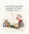 Cartoon: laufmasche (small) by ms rainer tagged laufmasche rolli behinderung