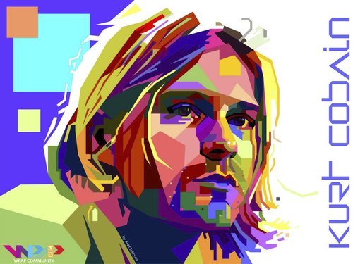 Cartoon: Kurt Donald Cobain WPAP (medium) by areztoon tagged nirvana,kurt,cobain,grunge