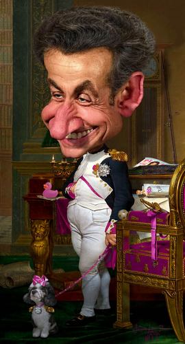 Cartoon: Napoleon Sarkozy (medium) by RodneyPike tagged napoleon,sarkozy,caricature,illustration,rwpike,rodney,pike
