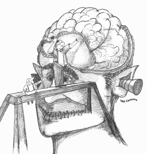 Мозг через рот. Мозг карикатура. Мозг шарж. Мозги карикатура. Головной мозг карикатура.