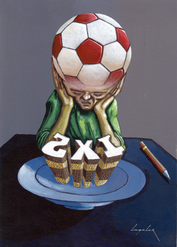 Cartoon: Bet (medium) by luka tagged sport