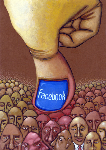 Cartoon: Facebook (medium) by luka tagged facebook