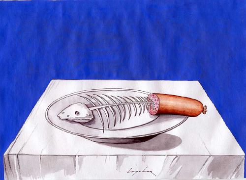 Cartoon: Fish (medium) by luka tagged fish