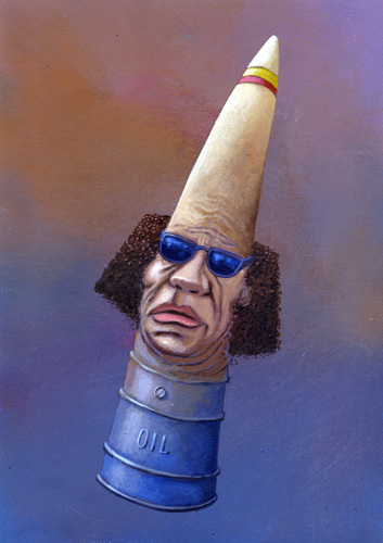 Cartoon: Gaddafi (medium) by luka tagged gaddafi