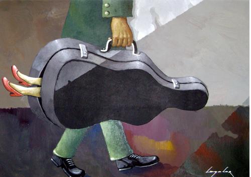 Cartoon: Guitar (medium) by luka tagged music