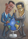 Cartoon: Fight over the world (small) by luka tagged president