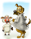 Cartoon: der Schweinehund (small) by KryCha tagged schweinehund,exhibitionist