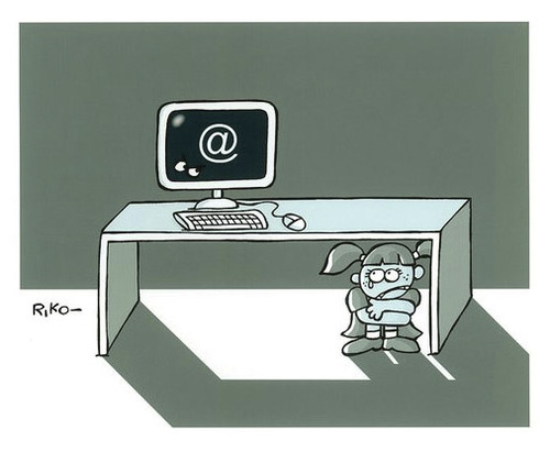 Cartoon: Internet ...danger! (medium) by Riko cartoons tagged riko,cartoon,internet,mail,danger