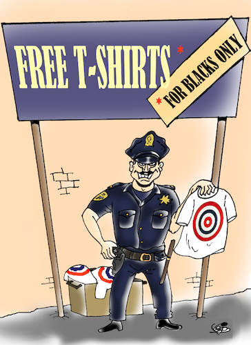 Cartoon: Police brutality USA (medium) by Vejo tagged usa,racism,police,killings,blacks,injustice