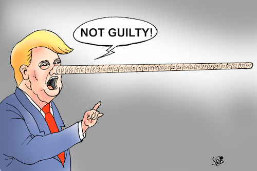 Cartoon: TRUMP (medium) by Vejo tagged trump,indicted,liar,narcist,criminel,republicans,democracy,maga,fraud